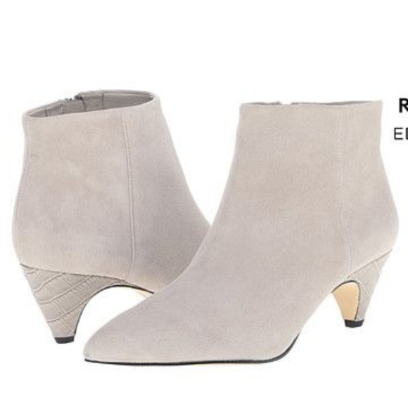 Sam Edelman Shoes - Sam Edelman Booties Lucy grey suede heeled boots sz6